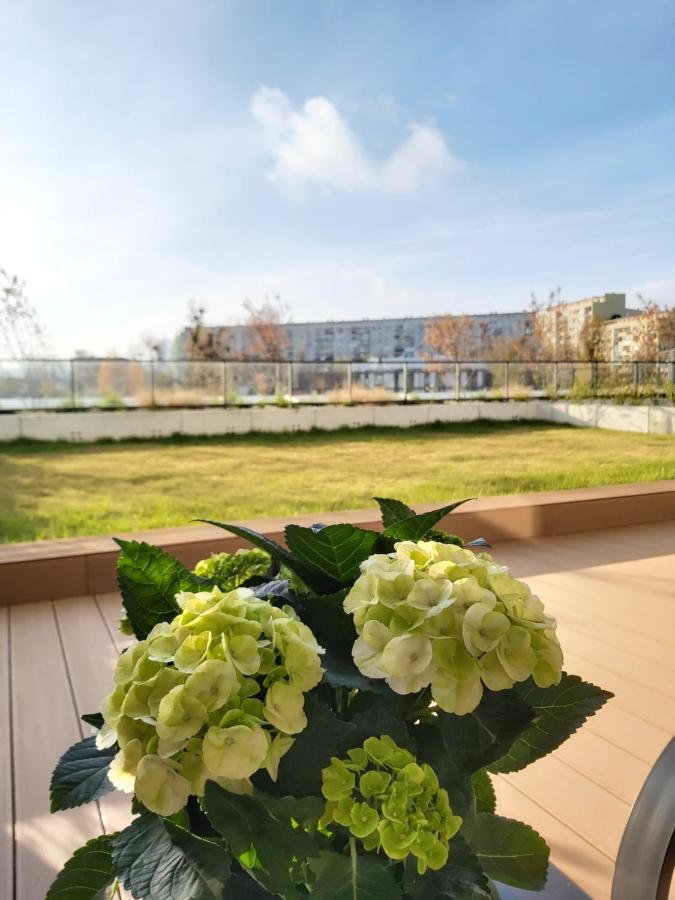 גדנסק Apartament 150 Zaspa Vvita Z Prywatnym Ogrodem I Tarasem מראה חיצוני תמונה