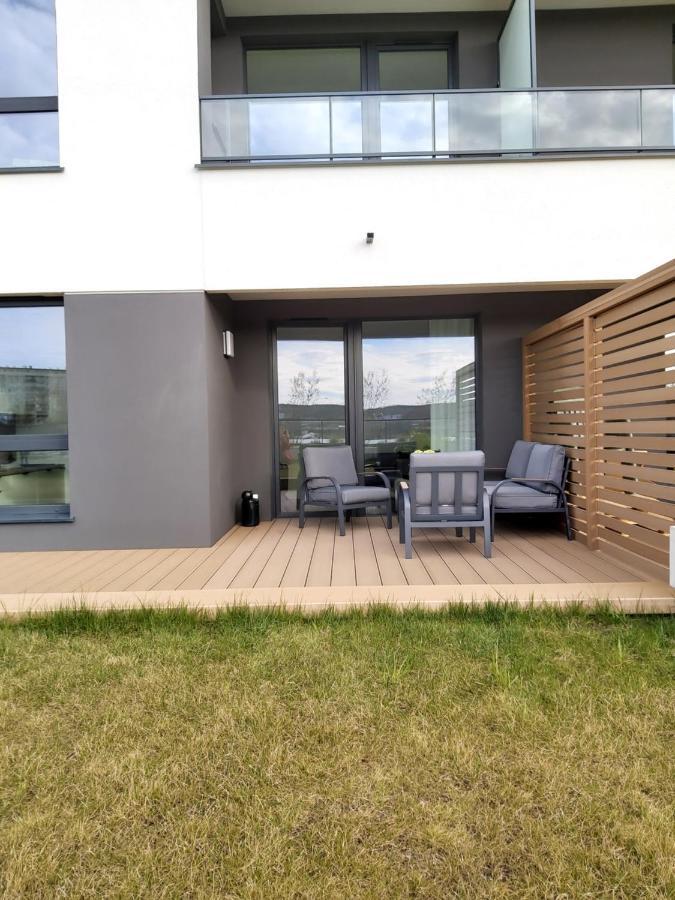גדנסק Apartament 150 Zaspa Vvita Z Prywatnym Ogrodem I Tarasem מראה חיצוני תמונה