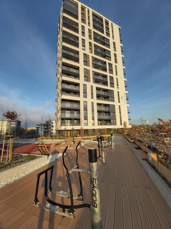 גדנסק Apartament 150 Zaspa Vvita Z Prywatnym Ogrodem I Tarasem מראה חיצוני תמונה